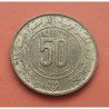 ARGELIA 50 CENTIMOS 1980 MECA INICIO CALENDARIO HIJRA KM.111 MONEDA DE LATON MBC+ Algeria Algerie