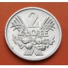 POLONIA 2 ZLOTY 1974 AGUILA y FRUTOS KM. 46 MONEDA DE ALUMINIO SC- Poland 2 Zlotych Zl Zlote