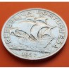 @MUY RARA@ PORTUGAL 10 ESCUDOS 1937 CARABELA KM.586 MONEDA DE PLATA MBC+ República Portuguesa silver coin