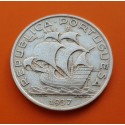 @MUY RARA@ PORTUGAL 10 ESCUDOS 1937 CARABELA KM.586 MONEDA DE PLATA MBC+ República Portuguesa silver coin
