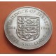 JERSEY 5 SHILLINGS 1966 1066 BATALLA DE HASTINGS Queen Elizabeth II KM.28 MONEDA DE NICKEL EBC Bailwick of Jersey