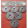. 1 moneda x ESPAÑA 25 CENTIMOS 1937 II AÑO TRIUNFAL FRANCISCO FRANCO KM.753 NICKEL MUY CIRCULADA