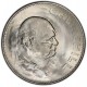 INGLATERRA 1 CORONA 1965 WINSTON CHURCHILL y REINA ISABEL II KM.910 MONEDA DE NICKEL SC- UK 1 Crown