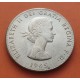 INGLATERRA 1 CORONA 1965 WINSTON CHURCHILL y REINA ISABEL II KM.910 MONEDA DE NICKEL SC- UK 1 Crown