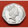 @RARA@ ISLA DE MAN 50 PENIQUES 1994 CHRISTMAS KM.425 MONEDA DE NICKEL SC- @ESCASA@ 50 Pence UK HUNTING THE WREN