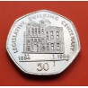 @RARA@ ISLA DE MAN 50 PENIQUES 1994 LEGISLATIVE BUILDING CENTENARY KM.456 MONEDA DE NICKEL SC- @ESCASA@ 50 Pence