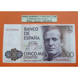 ESPAÑA 5000 PESETAS 1979 JUAN CARLOS I Sin Serie 82 SC Pick 160