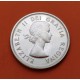 CANADA 25 CENTAVOS 1964 REINA ISABEL II y ALCE KARIBOU KM.52 MONEDA DE PLATA PROOF silver coin