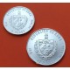 2 monedas x CUBA 5 PESOS 1980 + 10 PESOS 1980 XXII OLIMPIADA MOSCU KM.48+51 PLATA PROOF Caribe silver coin