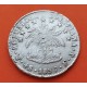 BOLIVIA 4 SOLES 1857 F.J. Ceca de POTOSI ESCUDO y BOLIVAR KM.96 MONEDA DE PLATA MBC- silver coin República Boliviana