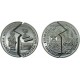 2 monedas en 1 sola x KIRIBATI 5 DOLARES 1998 MAPAS ANTIGUOS + SAMOA 5 TALA 1998 BARCOS y SANTO KM.42 PLATA PROOF