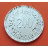 FINLANDIA 200 MARKKAA 1957 H ARBOLES DEL BOSQUE KM.42 MONEDA DE PLATA SC- Finnland silver coin 28mm