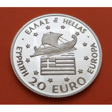 GRECIA 10 EURO 2004 PLATA PROOF ATLETISMO SILVER GREECE PROOF