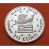 @Tirada 200 uds.@ GRECIA 20 EURO 1996 BARCO ANTIGUO LANZADOR DE DISCO OLIMPIADA DE ATLANTA MONEDA DE PLATA PROOF Greece