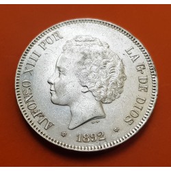 .AMADEO I 5 PESETAS 1871 * 18/71 SDM PLATA ESPAÑA 4 DURO SILVER