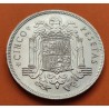 ESPAÑA 5 PESETAS 1949 * 19 49 FRANCO ESTADO ESPAÑOL KM.778 MONEDA DE NICKEL SC Imperfecciones de fábrica R/1