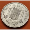 ESPAÑA 5 PESETAS 1949 * 19 49 FRANCO ESTADO ESPAÑOL KM.778 MONEDA DE NICKEL SC Imperfecciones de fabricación