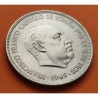 ESPAÑA 5 PESETAS 1949 * 19 49 FRANCO ESTADO ESPAÑOL KM.778 MONEDA DE NICKEL SC Imperfecciones de fabricación