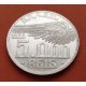 BRASIL 5000 REIS 1936 BUSTO SANTOS DUMONT KM.543 MONEDA DE PLATA EBC- Brazil silver coin