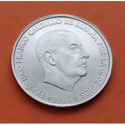 ESPAÑA 50 CENTIMOS 1966 * 19 73 FRANCO PROOF DE CARTERA