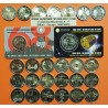 . ..2 EUROS 2015 BANDERA EUROPEA JUEGO 19 DE PAISES/MONEDAS SC