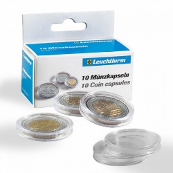 .CAPSULAS PARA GUARDAR MONEDAS 26mm (2 EUROS)