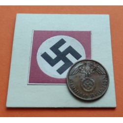 ALEMANIA 2 REICHSPFENNIG 1940 A ESVASTICA NAZI III REICH LUJO 1