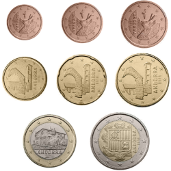 . MONEDAS EUROS SAN MARINO 2002/2010 SIN CIRCULAR 1Ct/2€ EURO