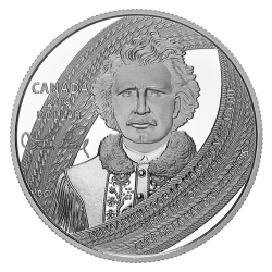 CANADA 1 DOLAR 2019 LOUIS RIEL FATHER OF MANITOBA MONEDA DE PLATA PROOF ESTUCHE CERTIFICADO $1 Dollar silver coin