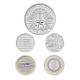 . 2013 INGLATERRA ROYAL MINT UK DEFINITIVE COIN SET 1+2 LIBRAS