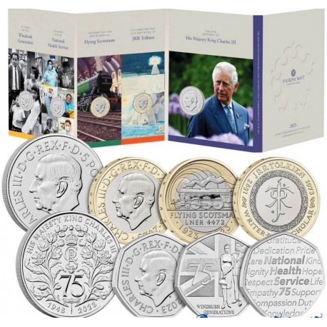 . 2013 INGLATERRA ROYAL MINT UK DEFINITIVE COIN SET 1+2 LIBRAS