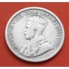 CANADA 10 CENTAVOS 1919 REY JORGE V KM.23 MONEDA DE PLATA 10 Cent silver coin GEORGIUS V