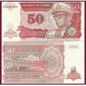 ZAIRE 50 NUEVOS ZAIRES 1993 DICTADOR MOBUTU y PRESA HIDROELECTRICA Pick 57 BILLETE SC 50 Nouveaux UNC BANKNOTE