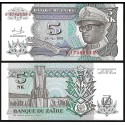 ZAIRE 5 NUEVOS MAKUTAS 1993 DICTADOR MOBUTU Pick 48 BILLETE SC 5 Nouveaux Makuta UNC BANKNOTE