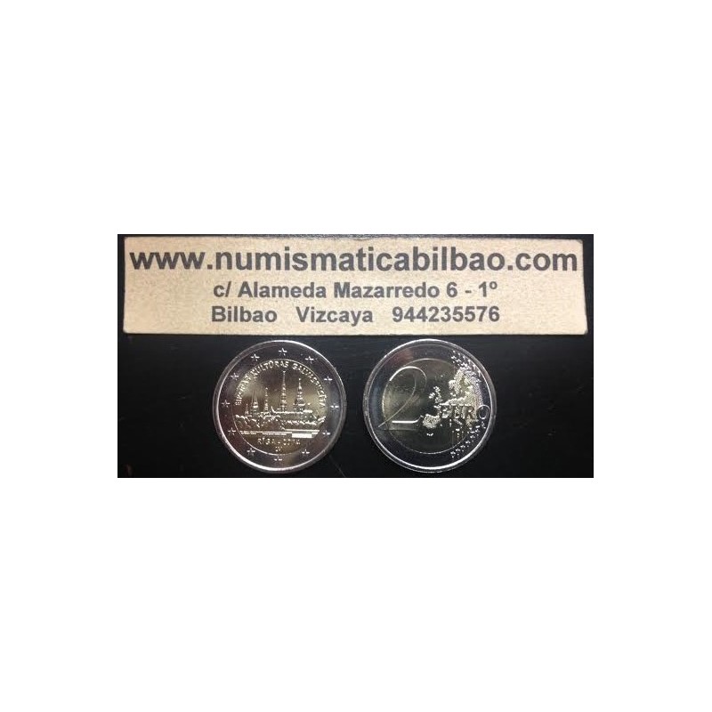 LETONIA 2 EUROS 2014 RIGA CAPITAL EUROPEA DE LA CULTURA SC MONEDA CONMEMORATIVA Latvia