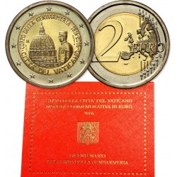 VATICANO 2 EUROS 2016 BICENTENARIO DE LA GENDARMERIA SC MONEDA CONMEMORATIVA COIN ESTUCHE @RARA@ GUARDIA VATICANA