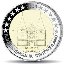 GERMANY 2 EURO 2006 HOLSTEIN UNC BIMETALLIC