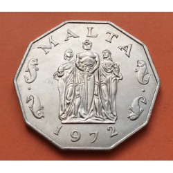 .MALTA 2 LIRA 1989 INDEPENDENCIA PLATA SC- SILVER COIN