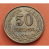 PARAGUAY 50 CENTIMOS 1951 LEON PAZ y JUSTICIA KM.24 MONEDA DE LATON MBC+ @ESCASA y LOBULADA@
