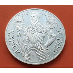 AUSTRIA 100 SCHILLINGS 1992 KAISER KARL V - PHILIPP II - FERDINAND I KM 3007 MONEDA DE PLATA PROOF Osterreich silver coin