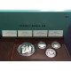 . 4 Monedas x ESPAÑA CULTURA y NATURALEZA 2ª Serie 2000 + 5000 + 10000 PESETAS 1995 PLATA ESTUCHE FNMT 8,20 ONZAS