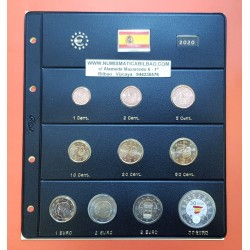 . ESPAÑA HOJA PARDO MONEDAS EUROS 2015 Hueco 2x2€ + 30€