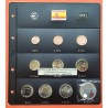 . ESPAÑA MONEDAS EURO 2021 + HOJA DE PARDO 1 Céntimo a 2 EUROS 2021 + 2€ TOLEDO + 30 EUROS 2021 XACOBEO PLATA CAMINO DE SANTIAGO