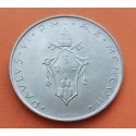 VATICANO 100 LIRAS 1972 PALOMA DE LA PAZ ESCUDO DEL PAPA PABLO VI KM.122 MONEDA DE ACERO SC Vatican 100 Lire