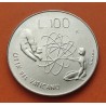 VATICANO 100 LIRAS 1983 JUAN PABLO II MANO CON NIÑO KM.122 MONEDA DE ACERO SC Vatican 100 Lire