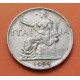 ITALIA 1 LIRA 1922 R DAMA SENTADA Epoca REY VITTORIO EMANUELE III KM.62 MONEDA DE NICKEL MBC- Italy Bvono Da L.1 ITALY R/2