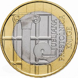 ESLOVENIA 3 EUROS 2010 INDUSTRIA EN LJUBLJANA MONEDA BIMETALICA SC Slovenia Slowenien 3 EURO 2010