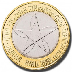 SLOVENIA 3 EUROS 2008 PRESIDENCY UNC BIMETALLIC