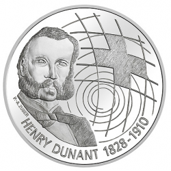 . @RARA@ SUIZA 20 FRANCOS 2010 B HENRY DUNANT CRUZ ROJA FUNDADOR MONEDA DE PLATA SC Switzerland 20 Francs