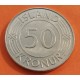 ISLANDIA 50 KRONUR 1971 PARLAMENTO NACIONAL KM.19 MONEDA DE NICKEL SC- Iceland 50 Coronas coin